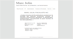 Desktop Screenshot of marcjolin.com